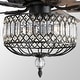 preview thumbnail 8 of 51, Sofucor 52" Ceiling Fan with Light Remote, Classical Crystal Chandelier fan, 5 Reversible Blades & Reverse Airflow