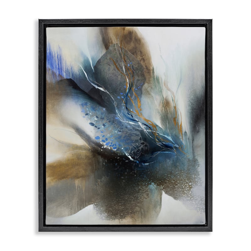 Stupell Solemn Neutral Atmosphere Framed Floater Canvas Wall Art Design By K. Nari - 25 x 31 - Black