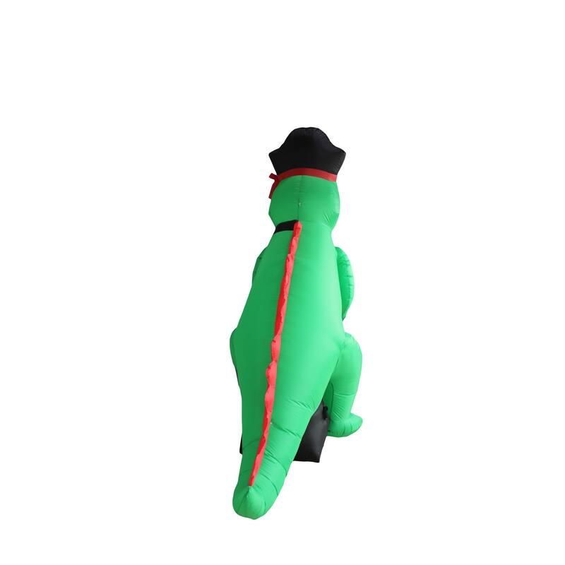 A Holiday Company 8ft Inflatable Dino Pirate, 8 ft Tall, Multi