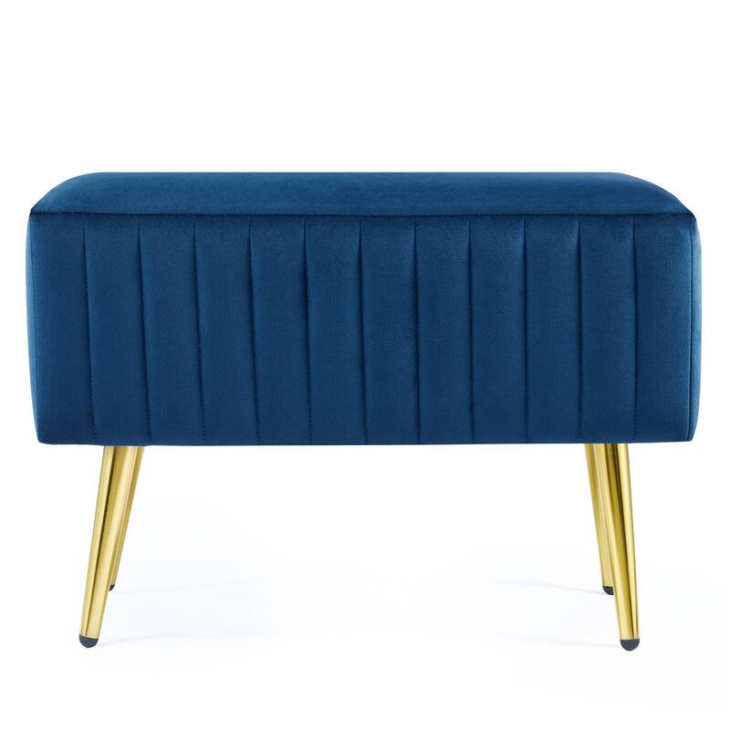 CO-Z 24-inch Modern Upholstered Entryway Bench with Velvet Seat