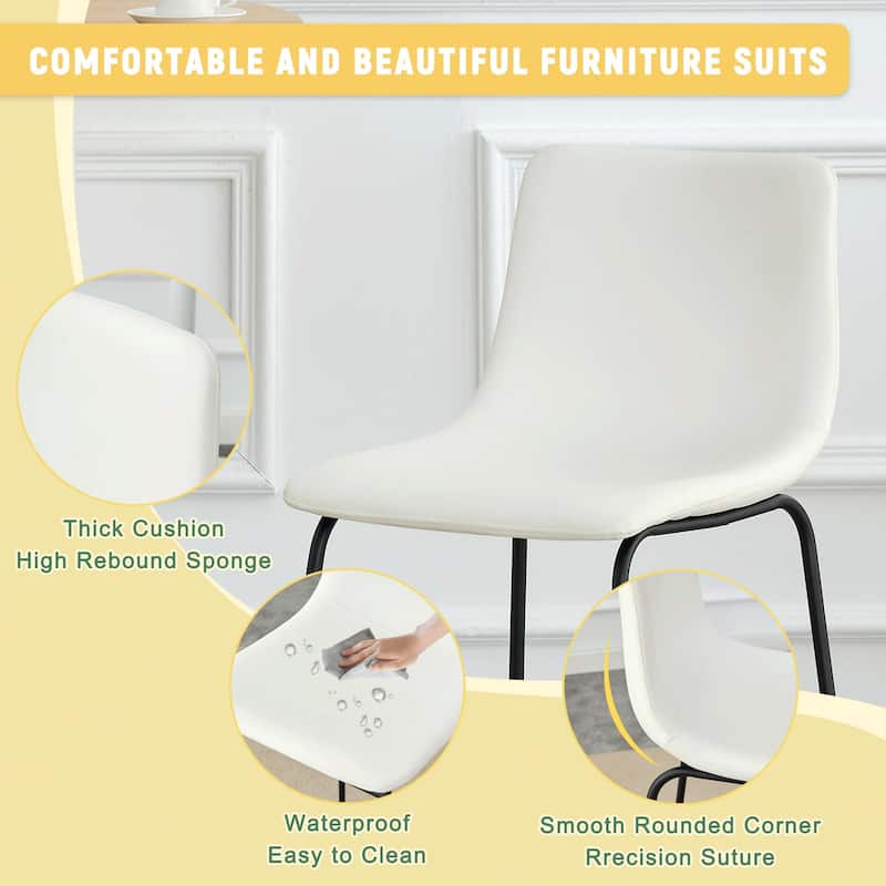 Upholstered Bar Chairs Side Chairs Set of 2