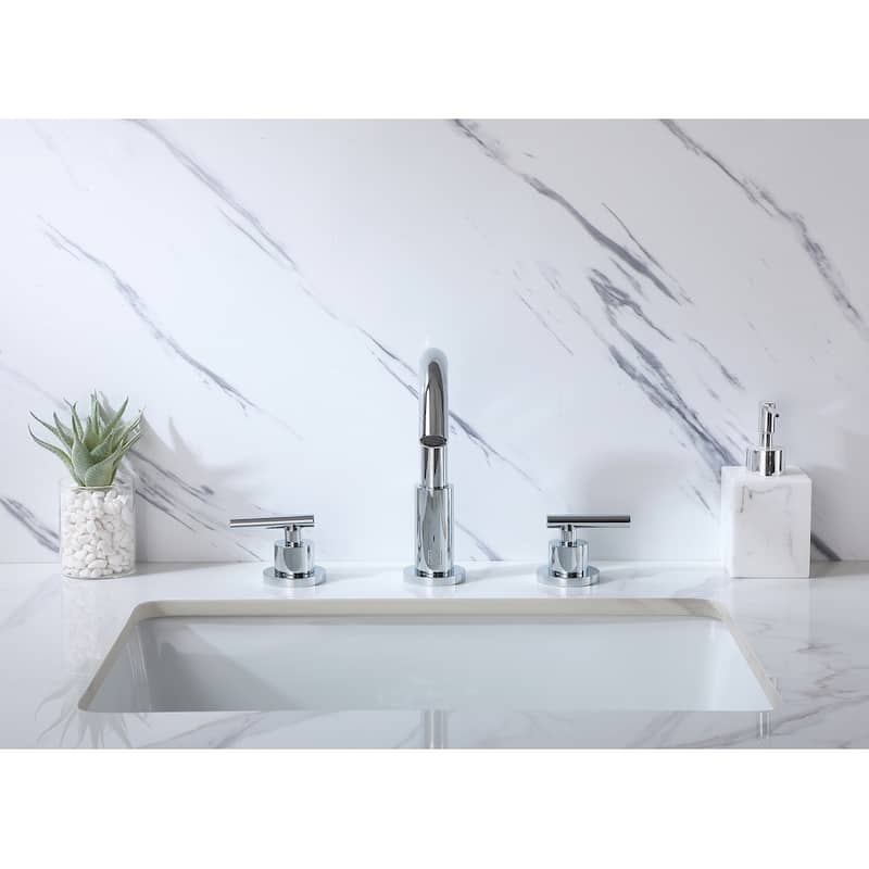 Indigo Home 8 inch Widespread Double Handle Bathroom Faucet