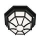 preview thumbnail 3 of 1, Trans Globe Lighting Single Light Down Lighting Flush Mount Ceiling Black