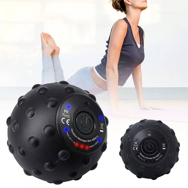 massage ball vibration LifePro Agility 4-Speed Vibrating Massage Ball for Trigger Point &  Myofascial Release - Black main image 0