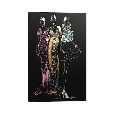 iCanvas "Inspired Fashion Illustration (Couture Gowns)" by Rongrong DeVoe Canvas Print