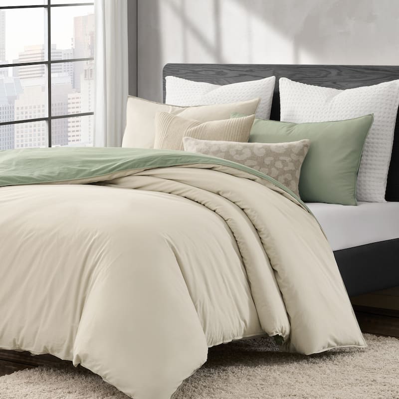 DKNY Reversible Vintage Washed Cotton Comforter Set