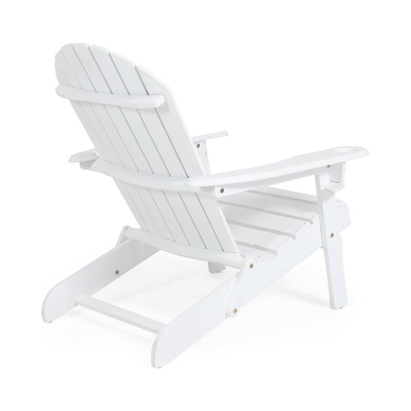 Roomfitters Bellwood Outdoor Adirondack Chair with Cup Holders for Patio Relaxation