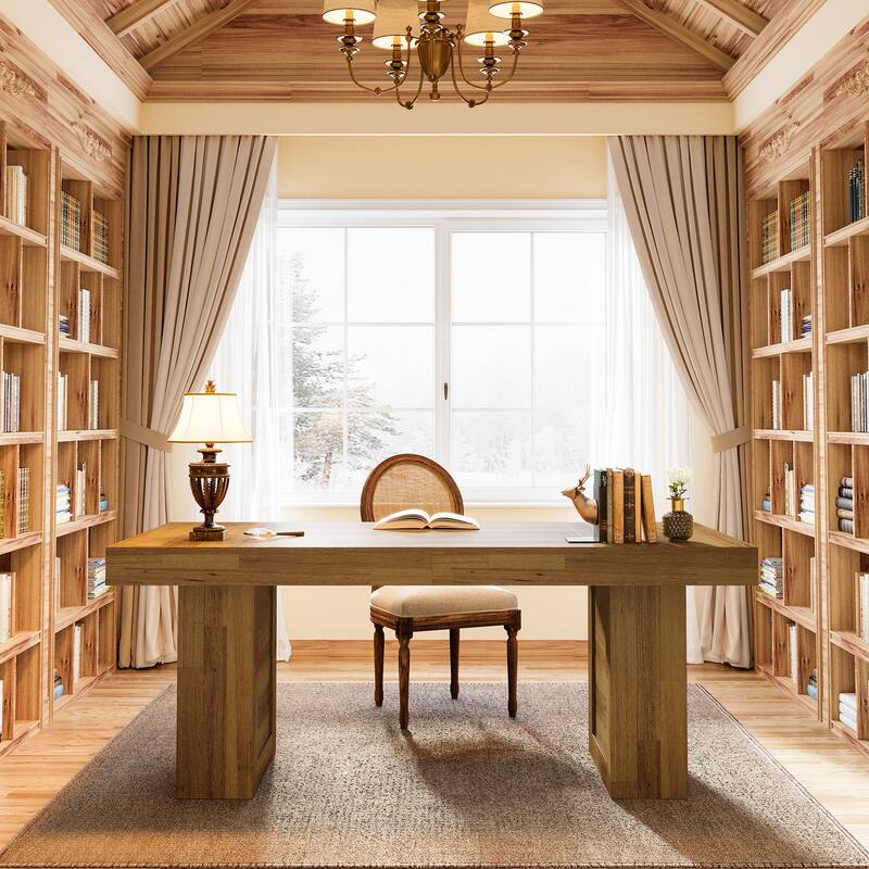 Large Executive Desk, Computer Desk, Home Office Writing Table, Conference Table Business Workstation for Working, Meeting