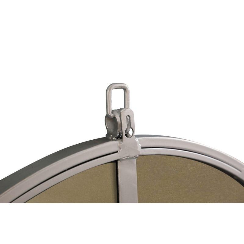 Strick & Bolton Patti Metal 48-inch Round Mirror with Decorative Hook