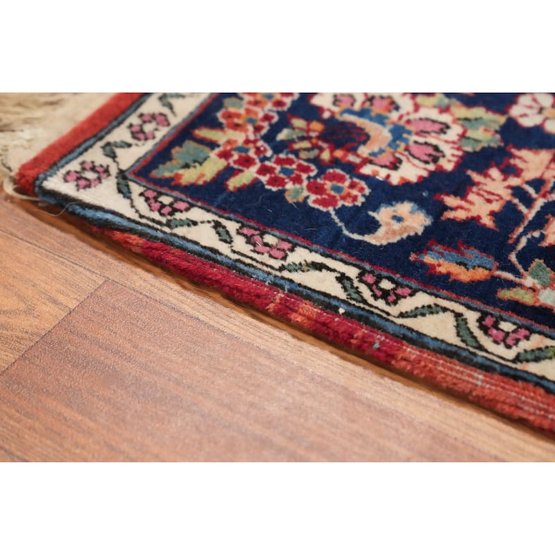 Hand Knotted Oriental 100% Wool Carpet Traditional Medallion Oranges & Rust Kashan Area Rug - 6' 9'' X 4' 3''