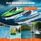 preview thumbnail 7 of 26, RC Boat, 2.4GHz 12 km/h, Remote Control Boat for Pools & Lakes, Racing Boat with LED Light for Adults Boys & Girls