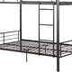 preview thumbnail 3 of 3, Metal Full/Full Bunk Bed, Gunmetal Gray