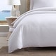 preview thumbnail 6 of 9, Tommy Bahama Basketweave Solid White Cotton Duvet Cover Set