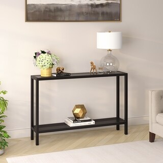 Overstock glass console outlet table