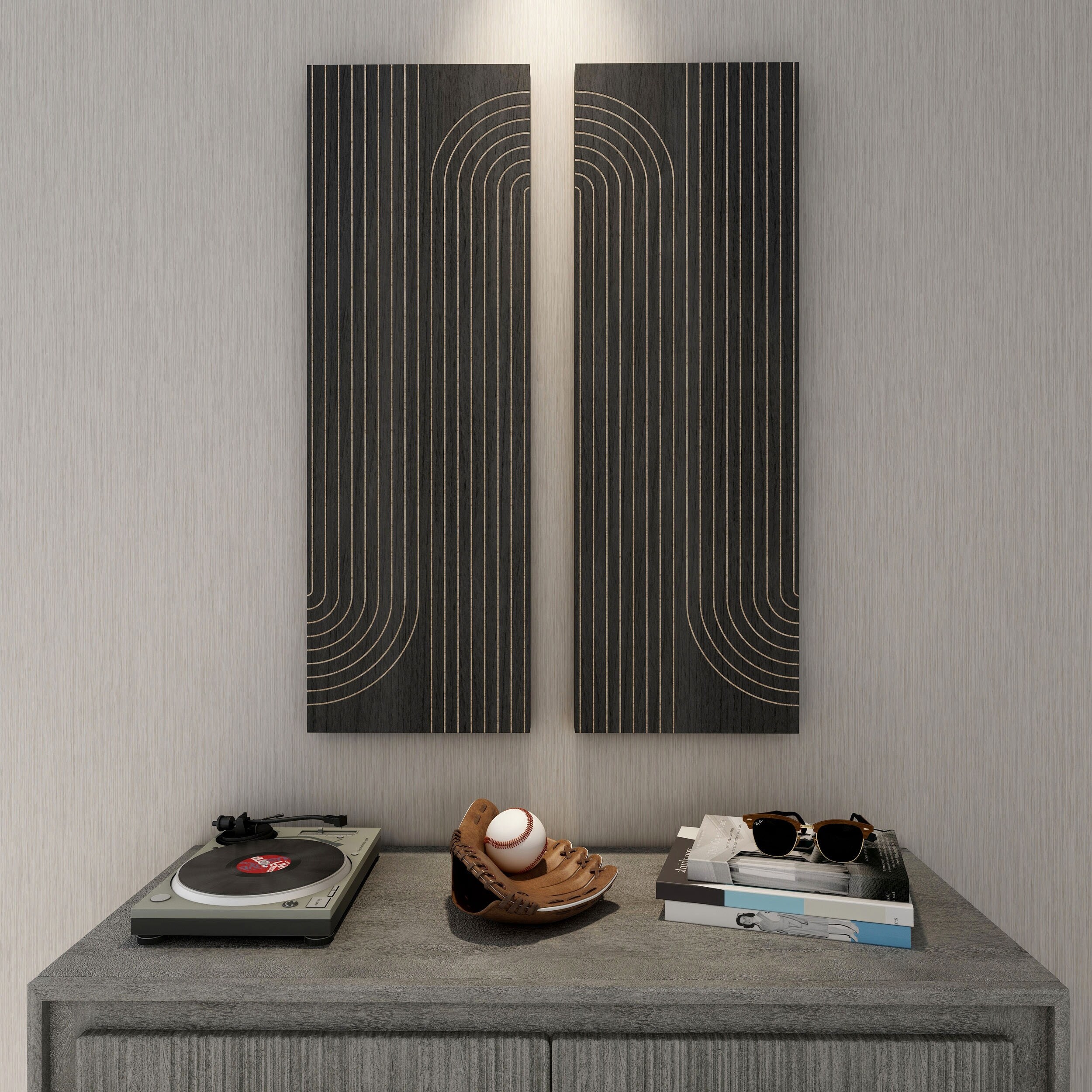 Asher Wood Wall Decor, Set of 2