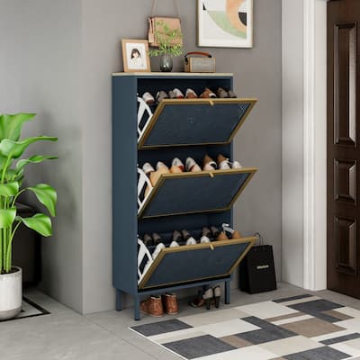3 Drawers Shoe Cabinet - 6 Tiers Shoe Rack