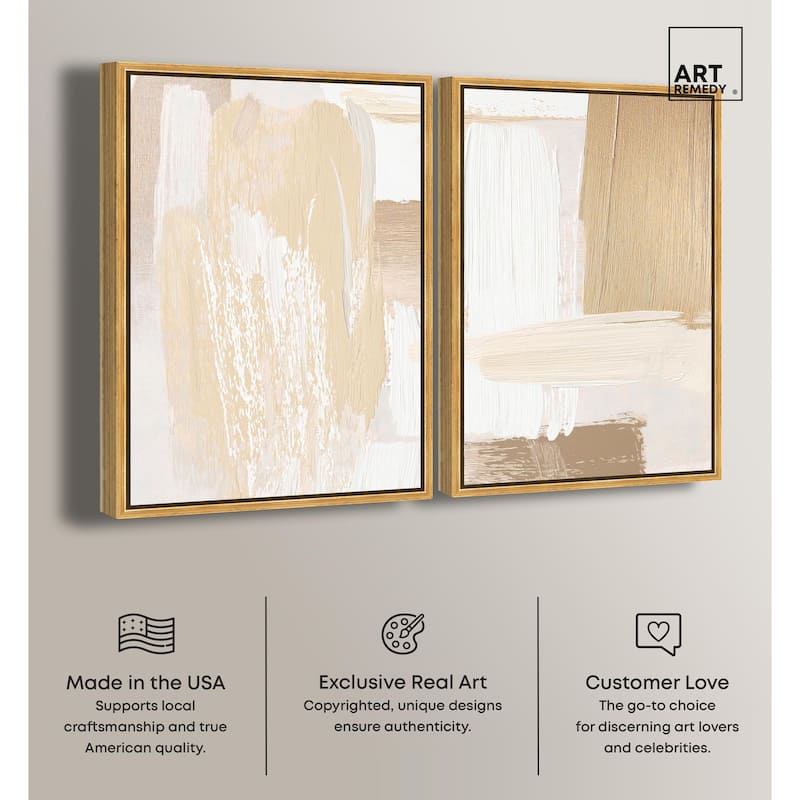 Tactile Textures II Canvas Set of 2 by Art Remedy