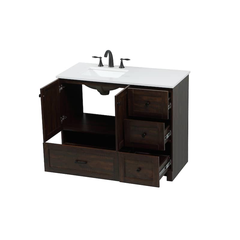 Fresco 32 - 42 Inch Single Bathroom Vanity