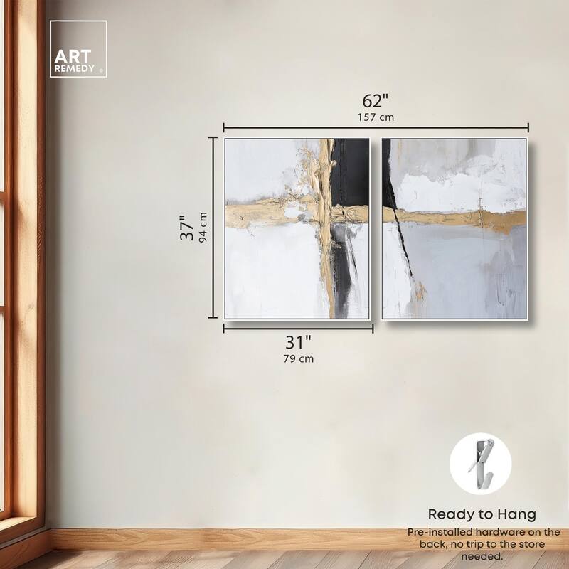 Cracks of Creation IV Canvas Set of 2 by Art Remedy