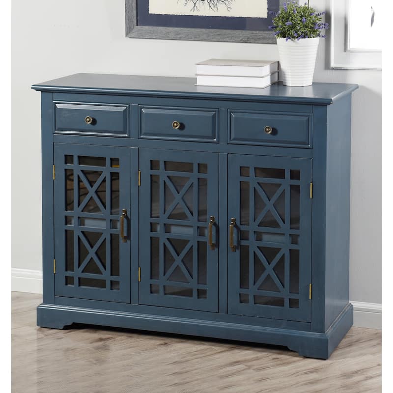StyleCraft Archer Ridge Navy Blue 3 Drawer with 2 Door Sideboard