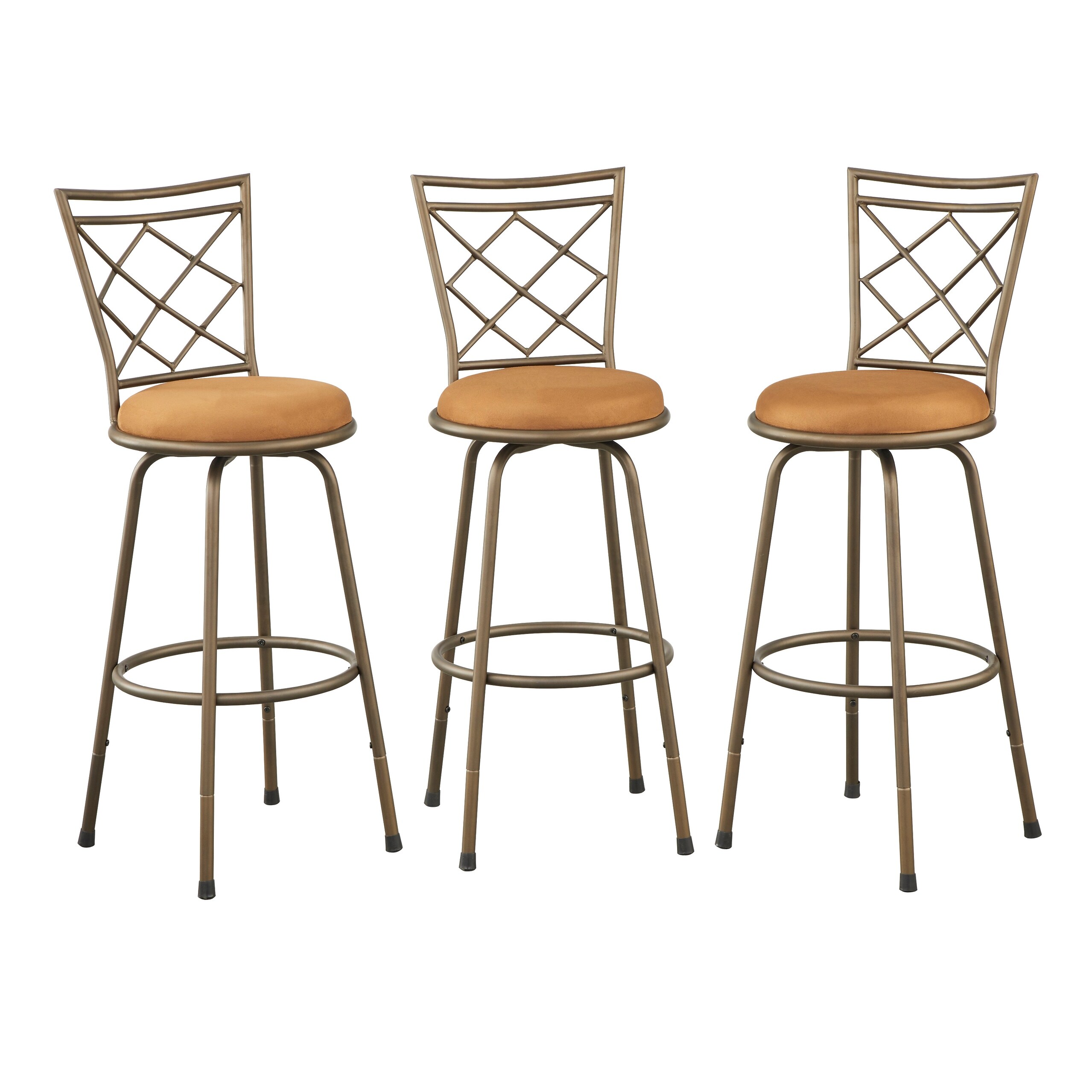 Simple Living Alyssa Adjustable Height Swivel Stools Set of 3