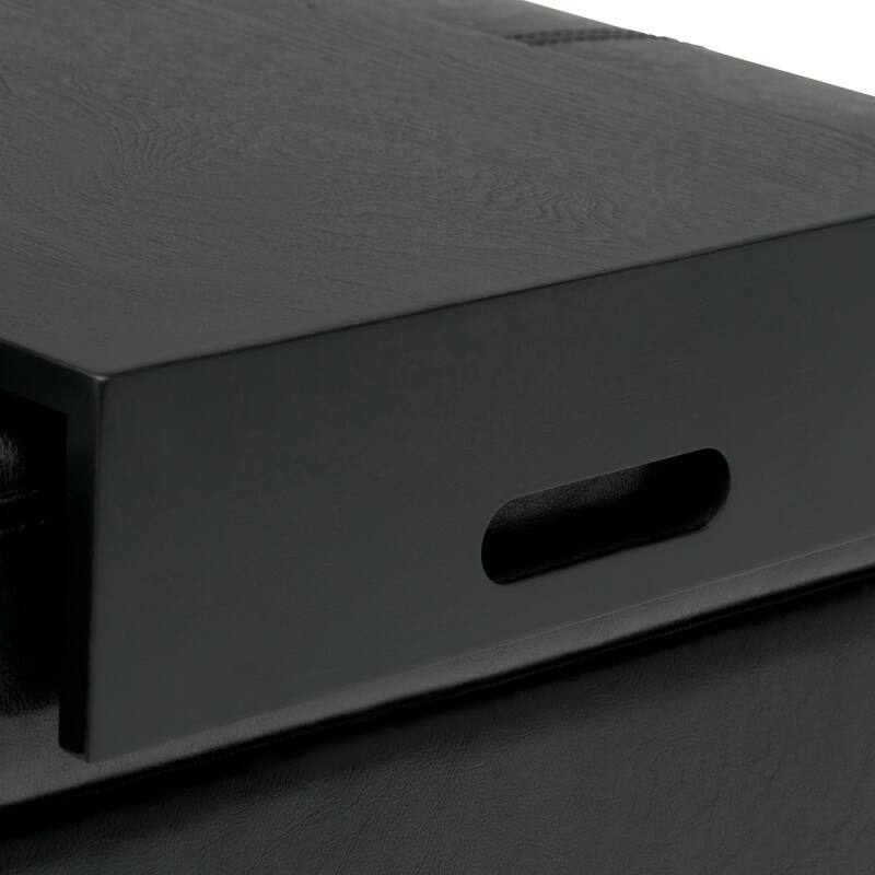 Storage Ottoman Bench with Tray