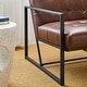 preview thumbnail 77 of 108, Glitzhome Set of Two 30.5"H Mid-Century PU Leather Tufted Accent Chairs