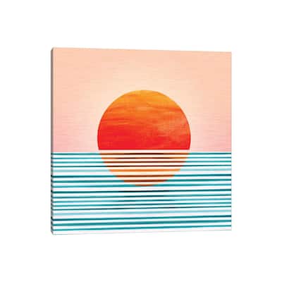 iCanvas "Minimalist Sunset" by Modern Tropical Canvas Print