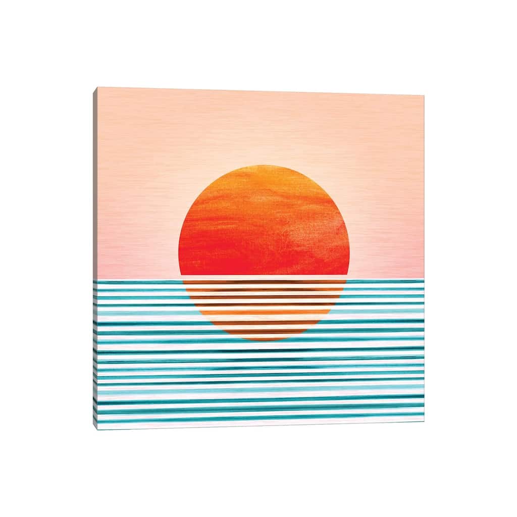 iCanvas "Minimalist Sunset" by Modern Tropical Canvas Print