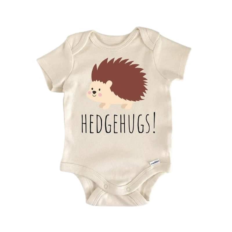 Hedgehog Animal - Baby Boy Girl Clothes Infant Bodysuit Funny Cute Newborn