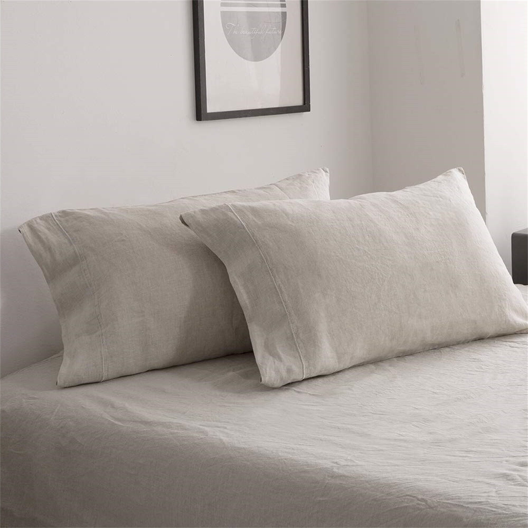 Embroidered linen deals pillow cases