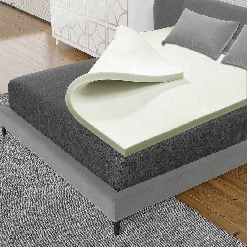 ONETAN, 2-inch High Density Foam Mattress Toppers,Add Comfort To Mattress