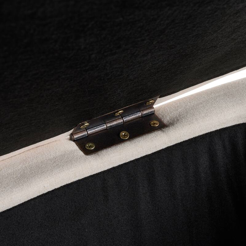 Christopher Knight Home -Luno 39.76" Modern Upholstered Hidden Storage Bench with Lift-Top Lid & Solid Wood Legs