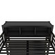 preview thumbnail 7 of 26, Metal Storage Loft Bed with Wardrobe And L-shaped Desk, Full Size