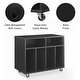 preview thumbnail 8 of 23, Crosley Carlo Rolling Record Player Stand With Vinyl Storage
