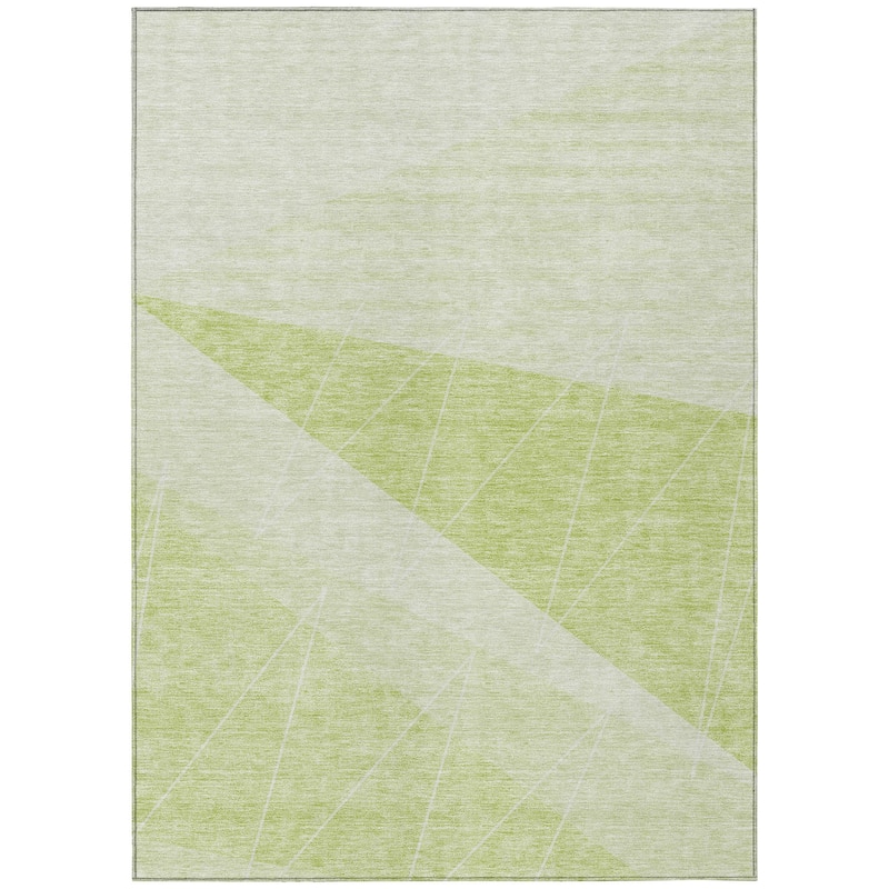 Machine Washable Indoor/ Outdoor Chantille Modern Prism Rug