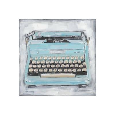 Vintage Typewriter III (30 x 30) Canvas Art Print