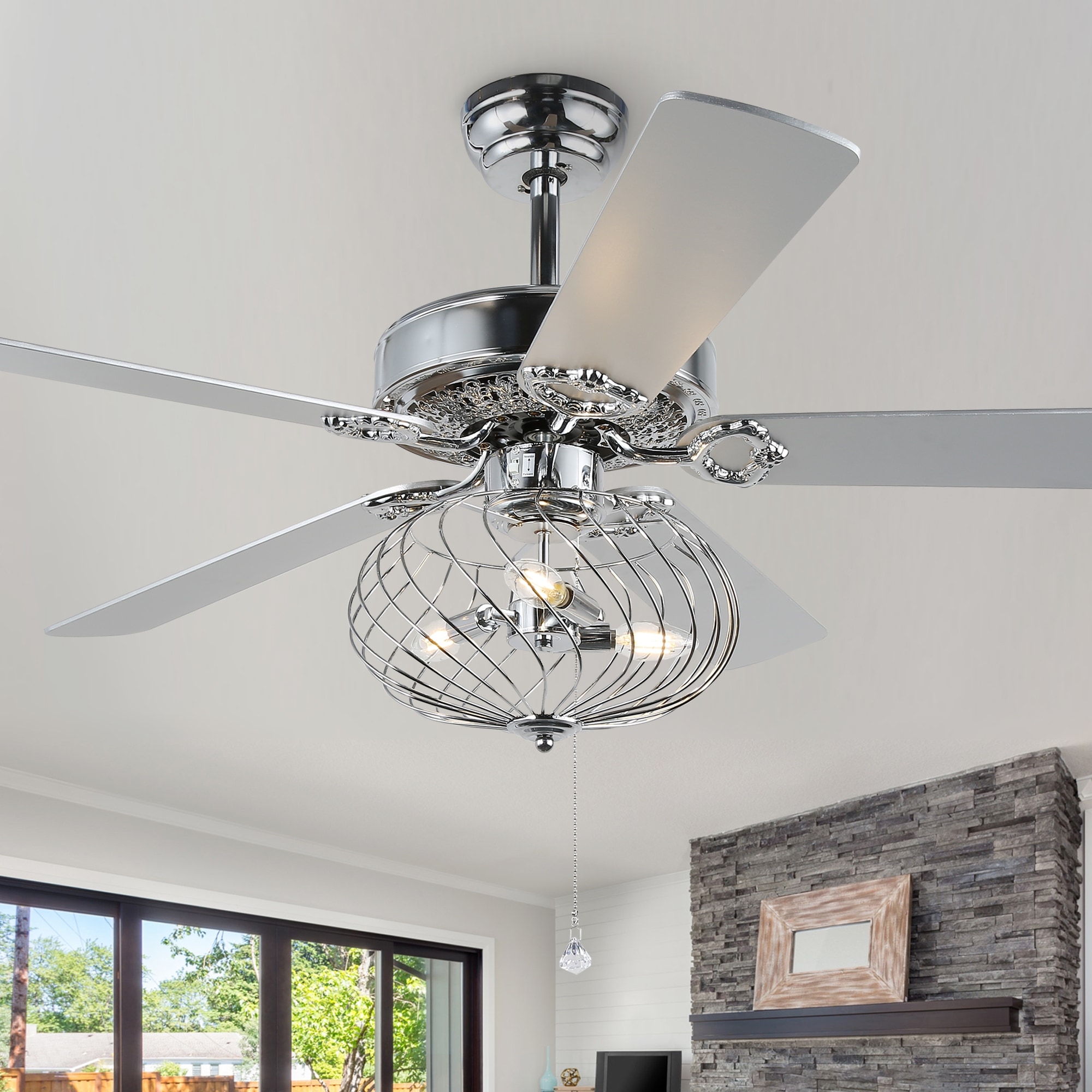 Industrial cage fan outlet