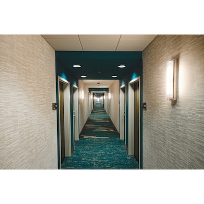 Sinclair 10-inch Satin Nickel LED Wall Sconce, White Shade