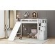 preview thumbnail 5 of 16, Twin Pine Loft Bed with Slide, Stairs, and Storage Compartments - Perfect for Children's Bedrooms