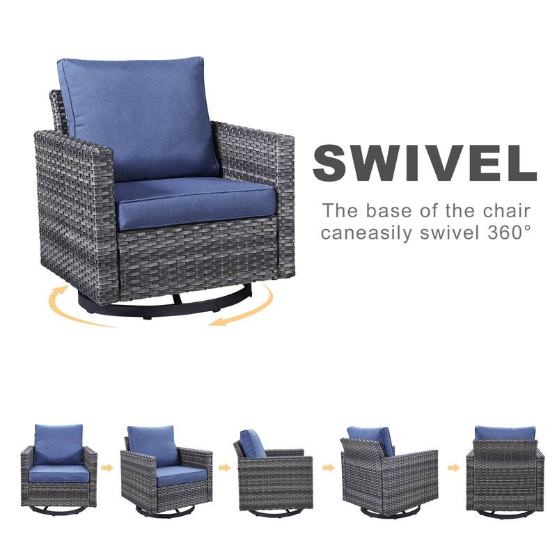 Outdoor Swivel chair with Patio Club Chair