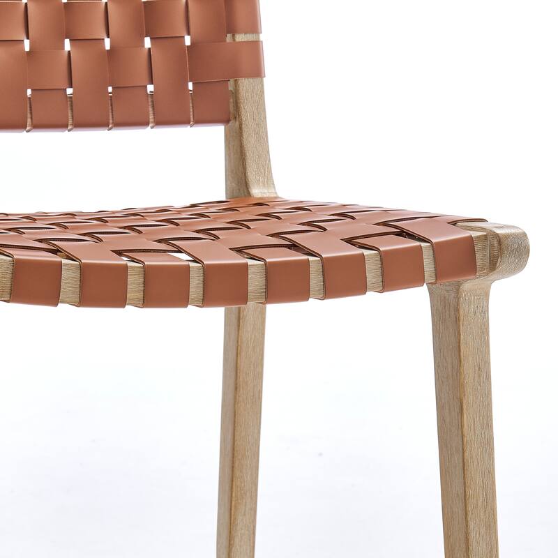 NPD Furniture Marco Faux Leather Counter Stool Drift Wood Frame