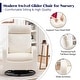 preview thumbnail 27 of 84, HOMYKA Swivel Glider Rocker Accent Chair for Nursery with Side Pocket
