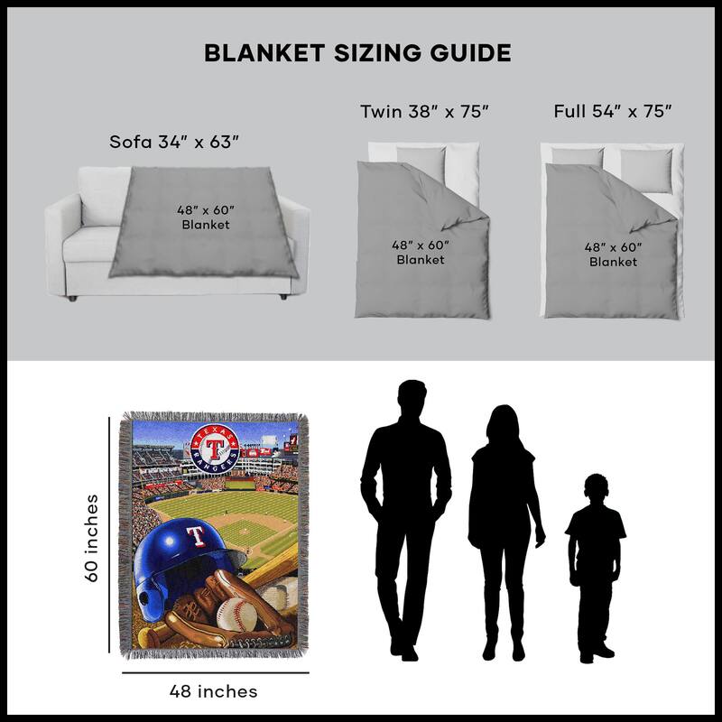MLB Woven Tapestry Throw Blanket