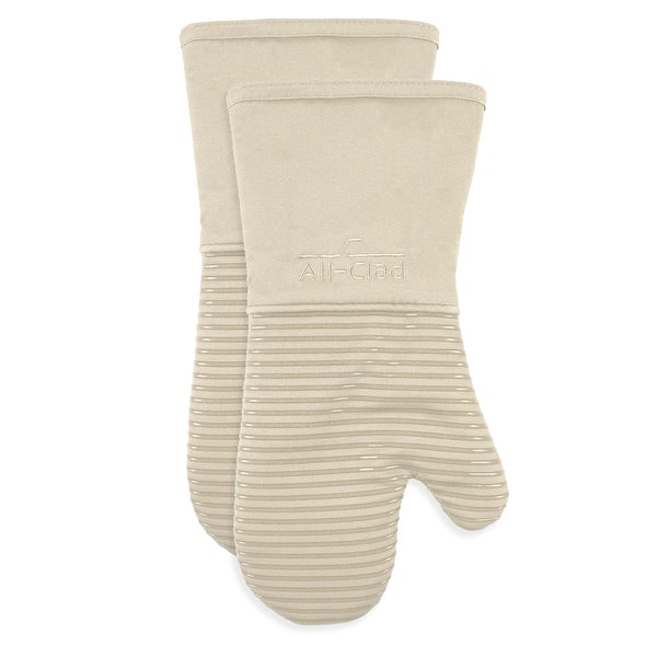 All-Clad 2-Pack Silicone Oven Mitts - Almond