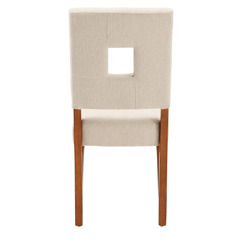 Calvados Upholstered Fabric Keyhole Dining Chairs (Set of 2) by iNSPIRE Q Classic