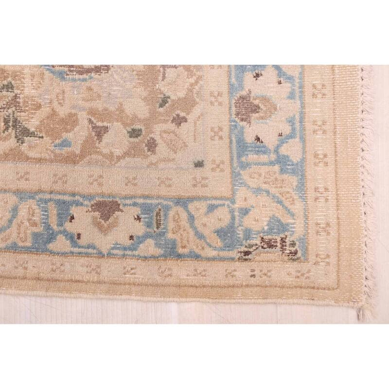 ECARPETGALLERY Hand-knotted Antalya Vintage Beige Wool Rug - 9'7 x 12'10