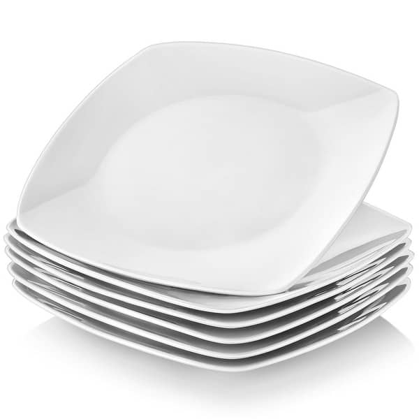 slide 2 of 8, MALACASA Julia Porcelain Dinner Plates (Set of 6)
