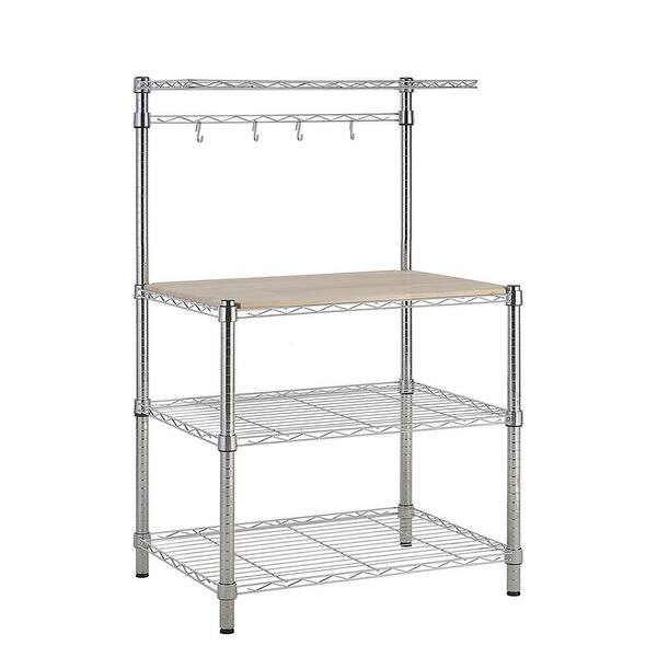 Basics Kitchen Storage Baker's Rack with Removable Top 18"D x 24"W x 59"H Bed Bath & Beyond
