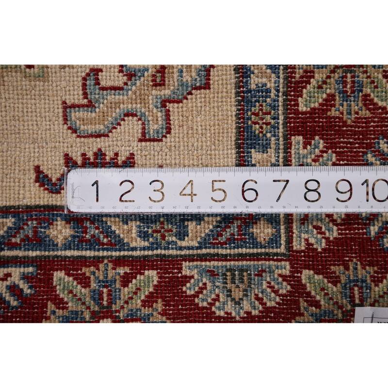 Kazak Accent Rug Hand-Knotted Wool Carpet - 3'5" x 5'4"